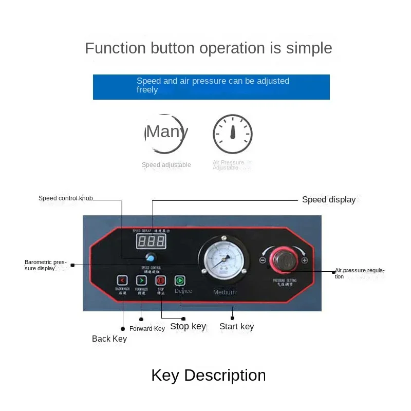 Q15 Automatic Air Bag Inflator Bubble Column Cushion Filling Machine Inflatable Packaging Film Bubble Wrap Packing Inflator