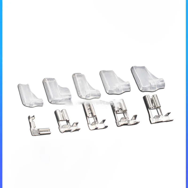 4.8 Flag shape, compression spring, straight corner, cold-pressed wiring terminal, 250, 187, sheath, flag-shaped plug