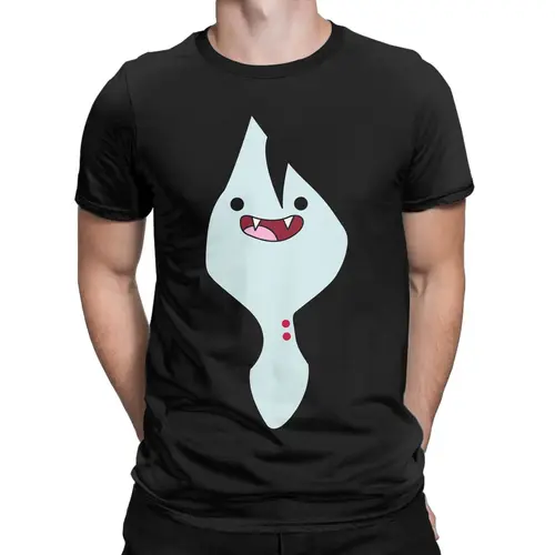 Imagen 2 del producto Camisetas Adventure Time para hombres Marceline the vampire queen, Camiseta de algodón fresca, Camiseta de manga corta con cuello redondo, ropa de talla grande