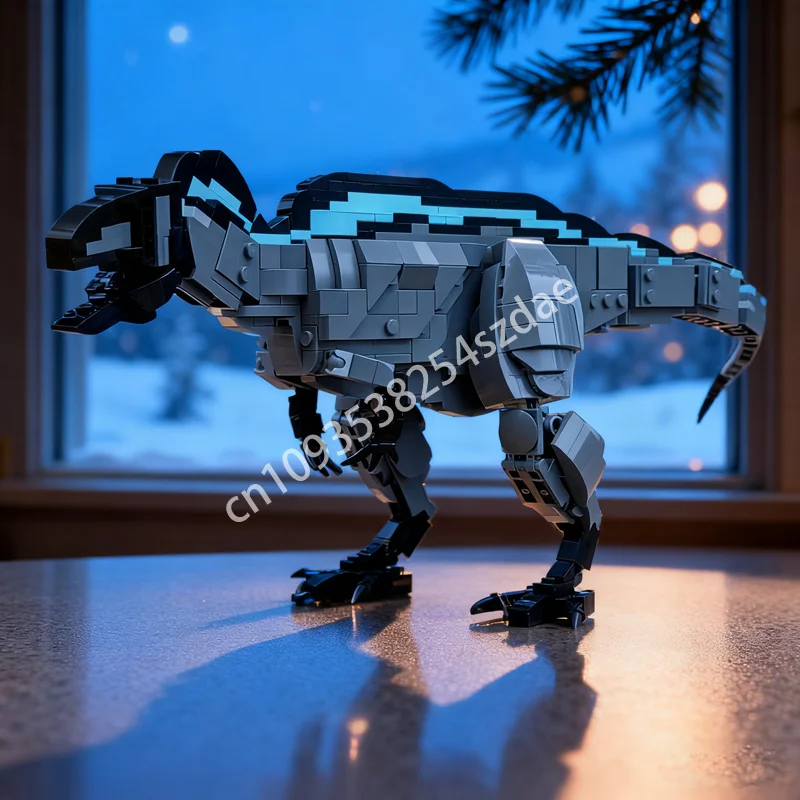 

613 шт. MOC акрокантозавр Atokensis 1 модель динозавра строительные блоки сборка DIY игрушки идея образование Рождественский подарок дети