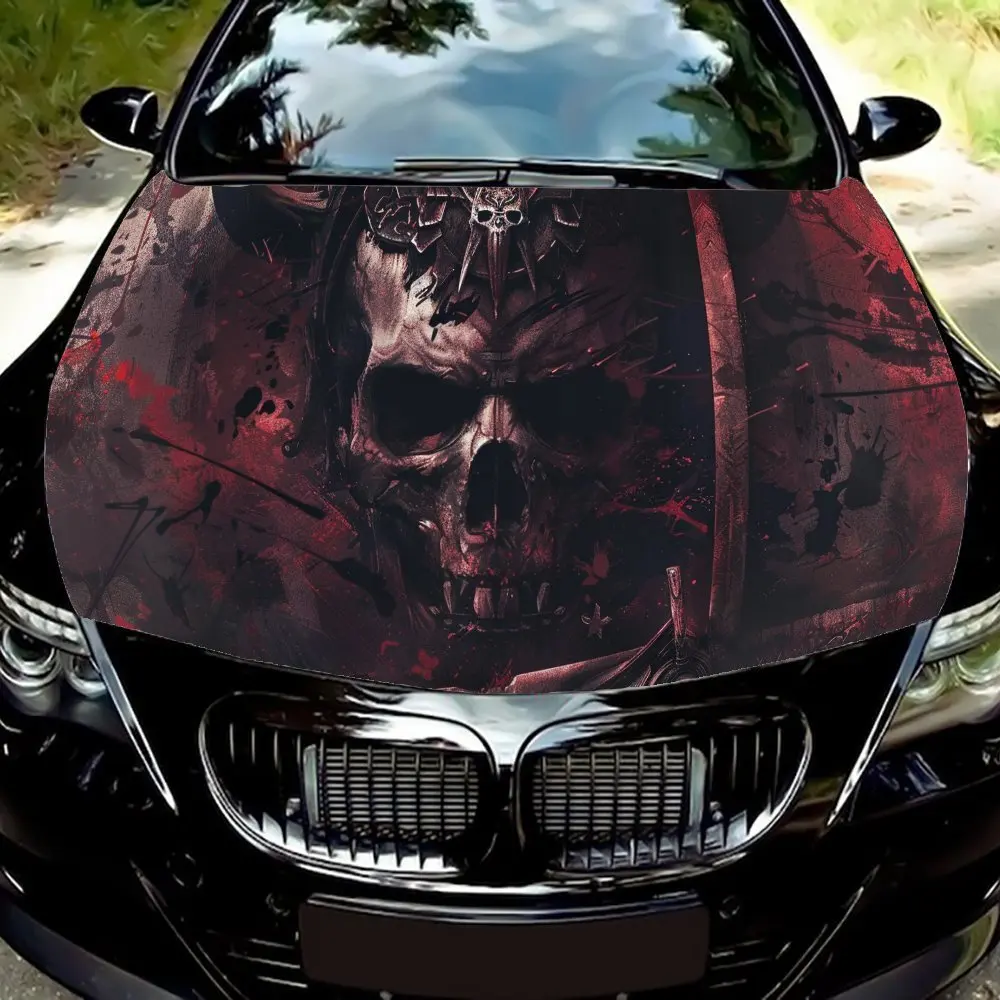 

Mysterious Eastern - Demon Car Hood Vinyl Wraps Sticker, Car Engine Decal, Waterproof Self-adhesive Car Packaging Cover, Univers