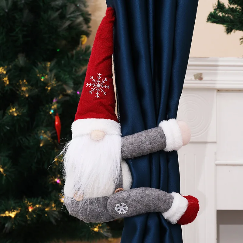 

Christmas Creative Plush Doll Character Curtain Buckle Ornament Gift