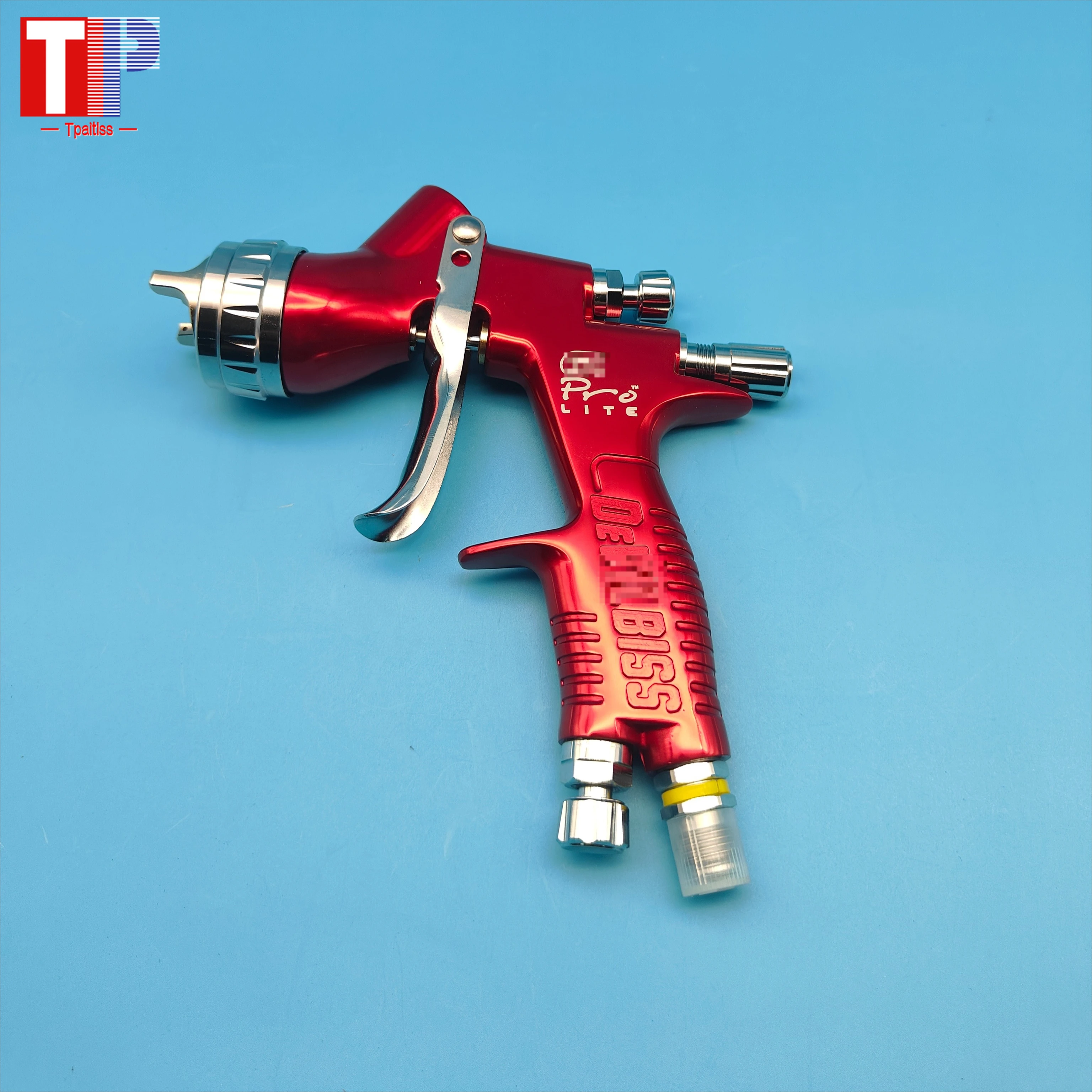 

Tpaitlss Red Carved GT PRO Spray Gun Te20/t110-1.3/1.8mm Nozzle with Mixed Glass Water-based Air Spray Gun