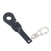 Creative 10mm Ratchet Wrench Mini Shaped JDM Metal Racing Keychain Key Chain Ring Keyring Adjustable Wrench Tools
