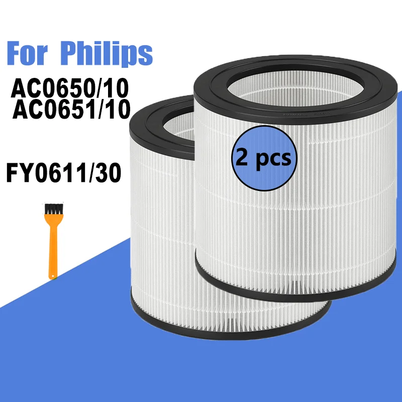 Replacement HEPA Filter For Philips AC0650/10 AC0651/10 Air Purifier Spare Parts Filter FY0611 FY0611/30