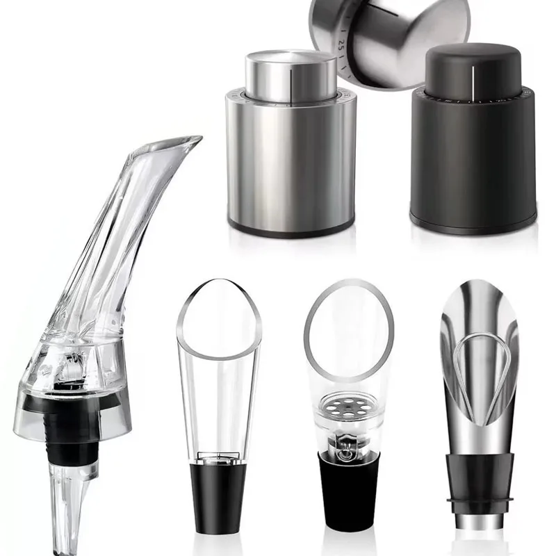 Aerator Wine Pour, 2026Premium Wine Aerorater with Wine Vacuum Stopper and Foil Cutter  Wine Accessories  Kit for Wine Lovers