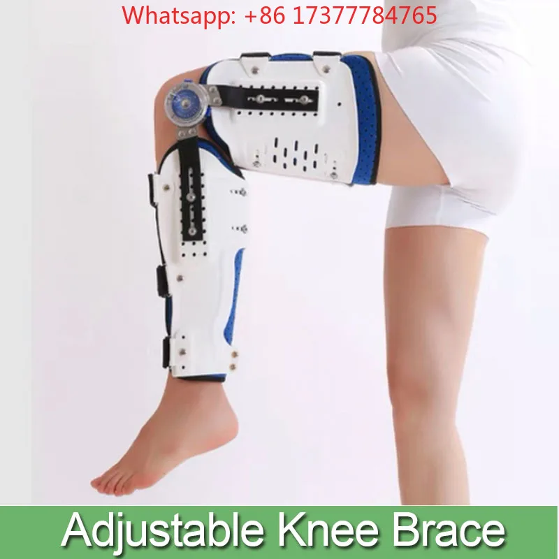Adjustable Knee Joint Support Brace, Ligament Orthosis Knee Pads for Joint Pain Relief Leg Ankle Protection