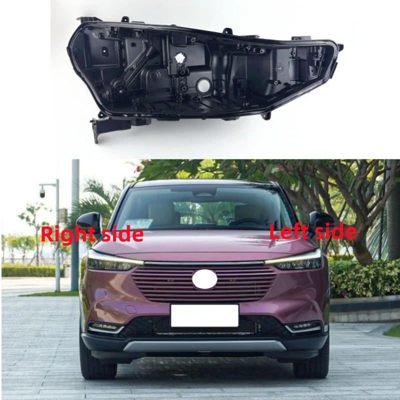 

For Honda Vezel xrv 2023 headlight base headlamp House headlamp rear cover auto headlight black back rear shell