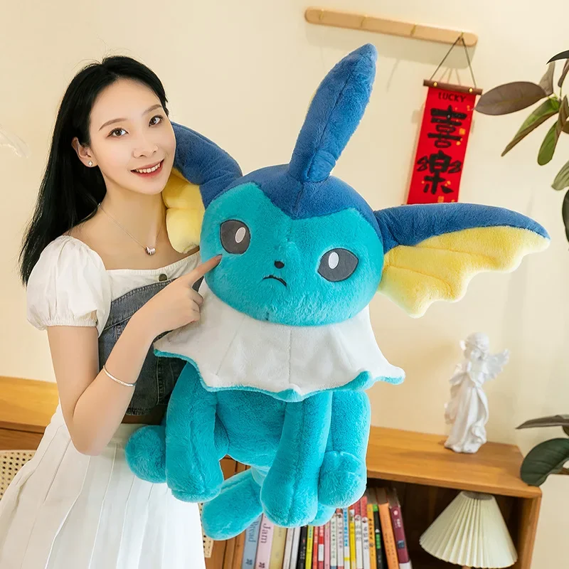 45/60/80Cm Oversized Kawaii Pokemon Eevee Pluche Speelgoed Pokemon Eevee Poppen Anime Personages Plushie Cartoon Dier Kussen Kids Cadeau