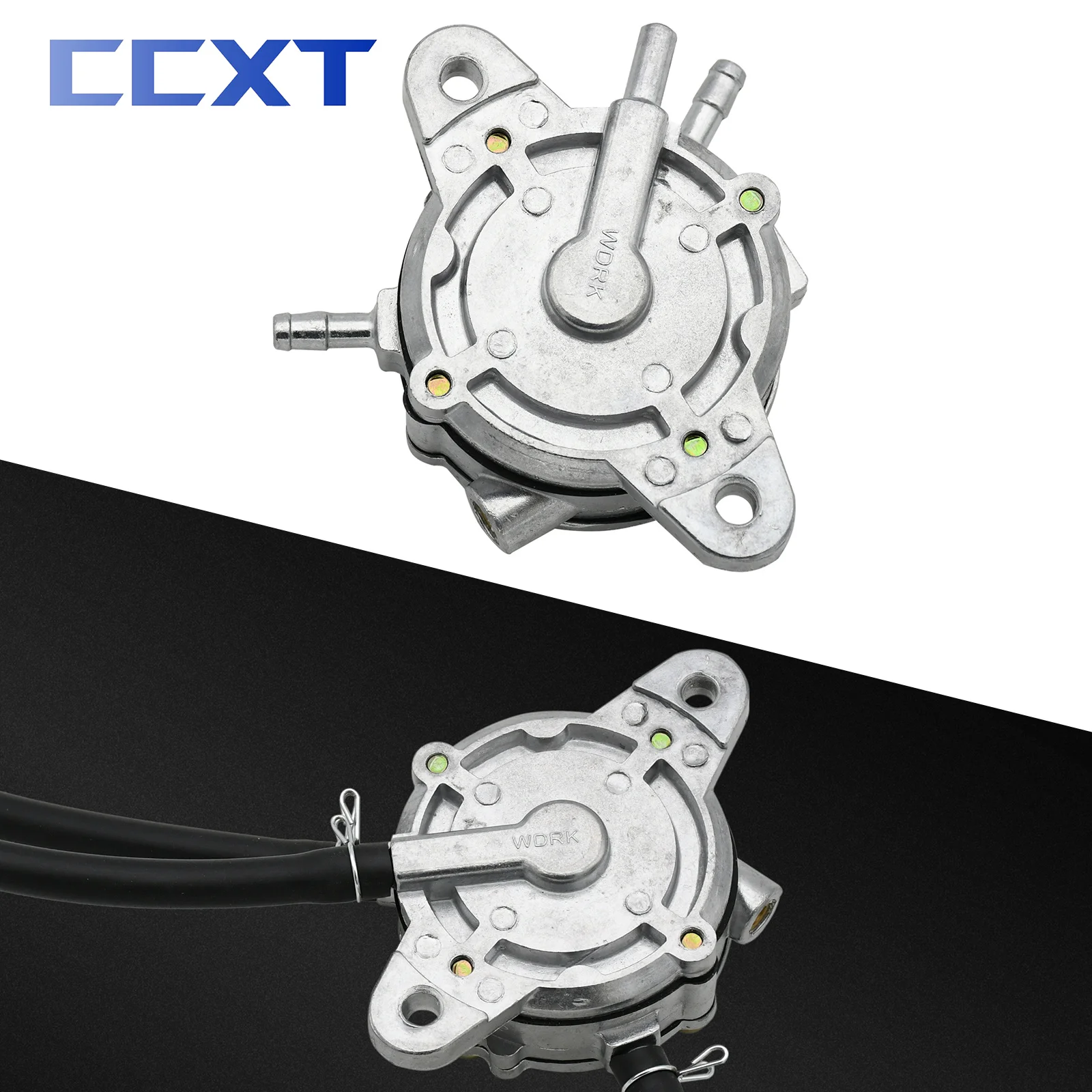 Aluminum Alloy Vacuum Fuel Pump For Motorcycle Scooter ATV CF250 CH250 Helix CN250 139QMB 152QMI 157QMJ Engine Kazuma 500cc GY6