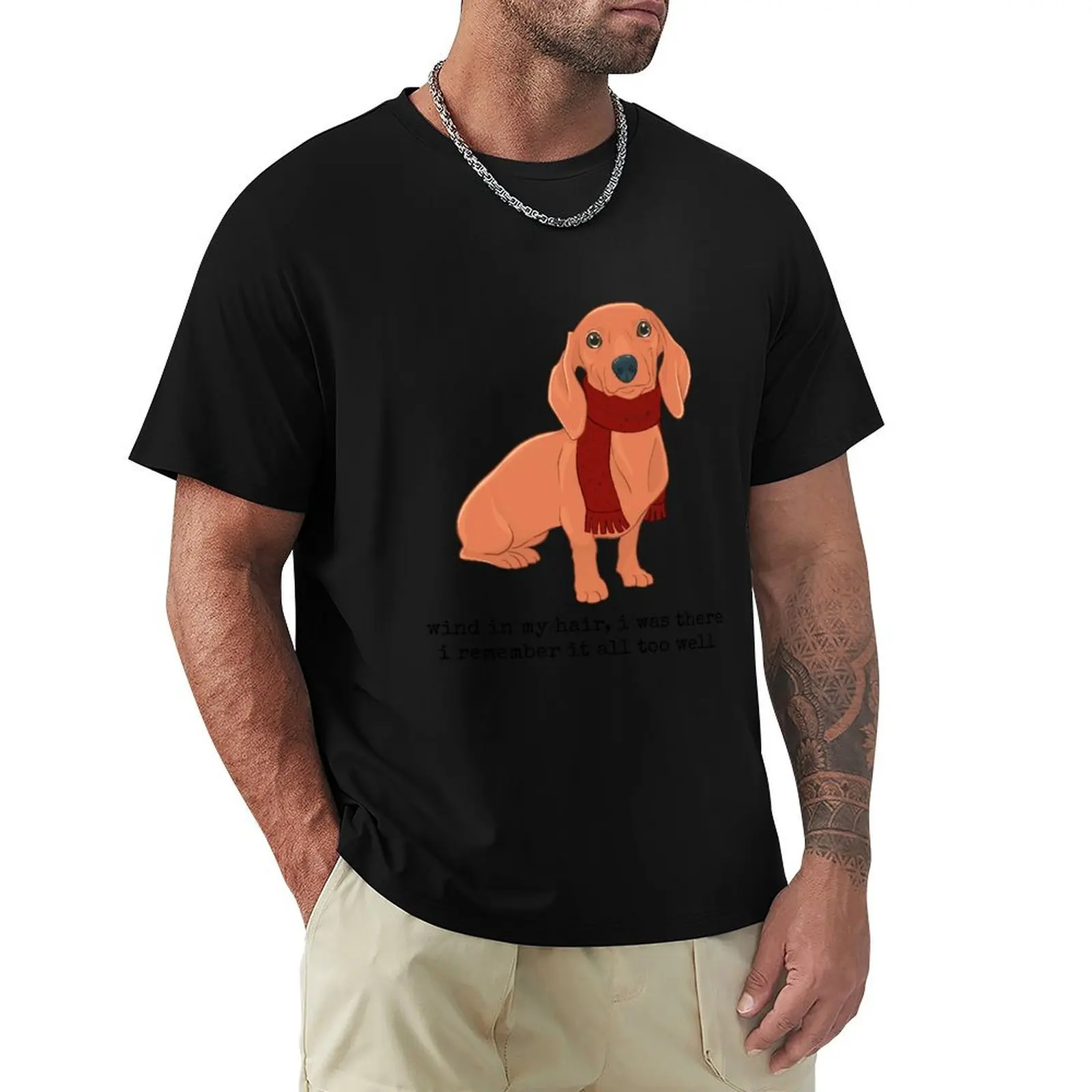

All Too Well Dachshund T-Shirt Short sleeve tee for a boy T-shirts man t shirt men 100℅ cotton