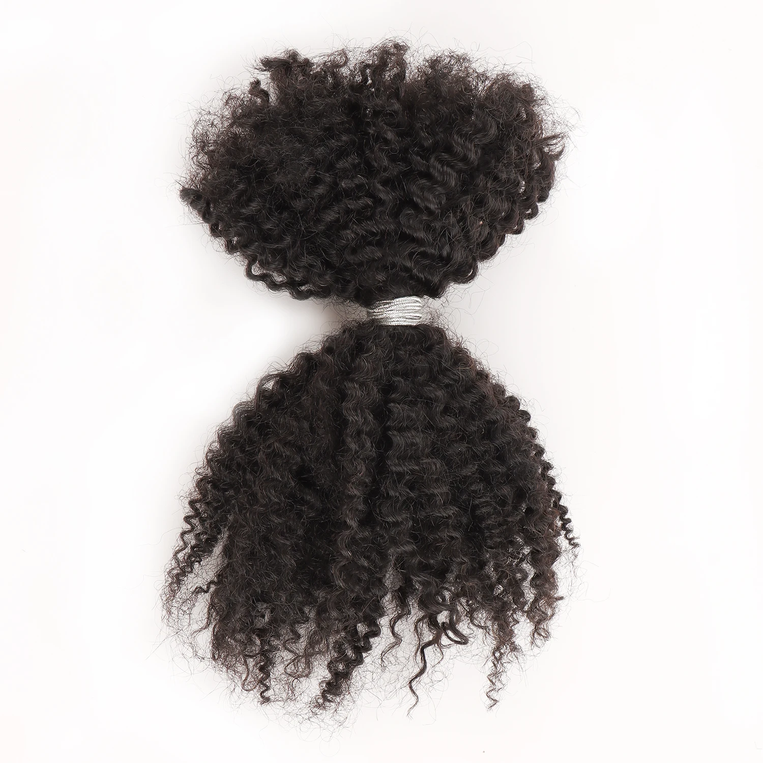AHVAST Hair Bulk 100g 4C Afro Kinky Virgin Human Hair Bundles 100% Handmade Dreadlocks Extensions Bulk for Locs
