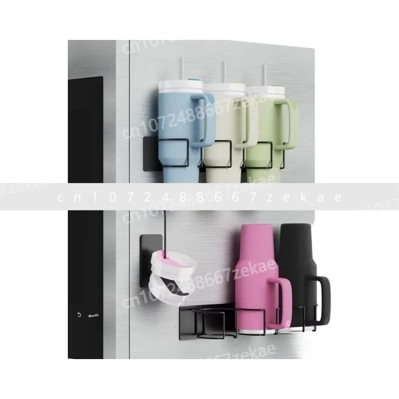 

Магнитный подстаканник и органайзер на 40 унций с режущей мягкой крышкой и ручкой для холодильника, аксессуары для бутылок с водой, подарки