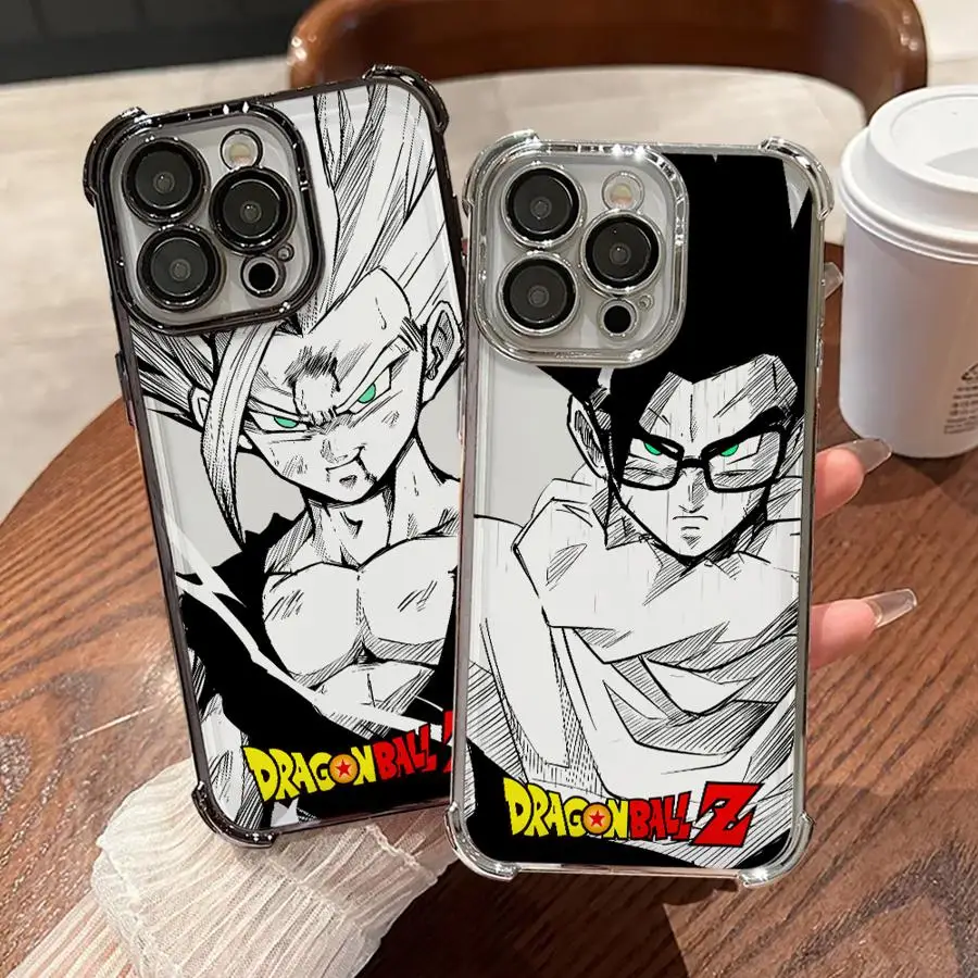 Anime Comics Dragon Ball Telefoonhoesje voor iPhone 16 Pro 15 Pro Max 14 13 12 11 XS 14 Pro Max 16 Plus 14Pro XR 12Pro Soft Shell
