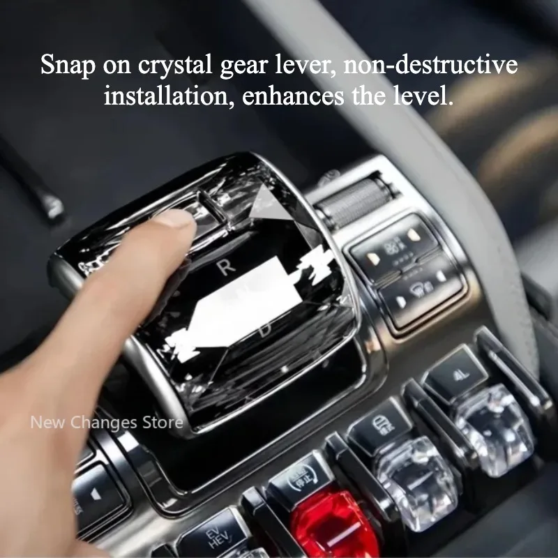 

For BYD Equation Leopard 5 Leopard 8 Car Crystal Shift Lever Head Cover Interior Modification Accessories