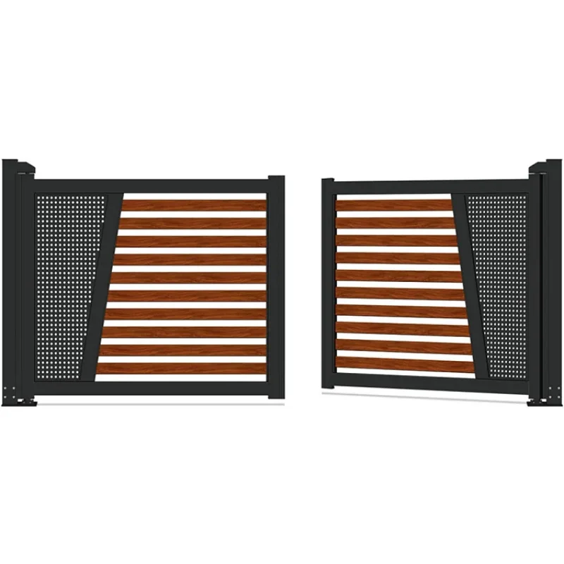 custom.Foshan Factory Supply Aluminum Gate Aluminum Alloy/manual Translation Double-opening Courtyard Door