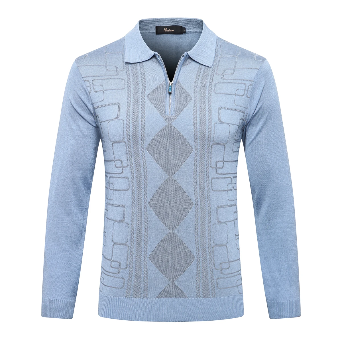 OECHSLI-suéter de lana para hombre, Jersey cálido de manga larga con botones informales, estampado a la moda, adecuado para M-5XL de talla grande, otoño e invierno, 2025