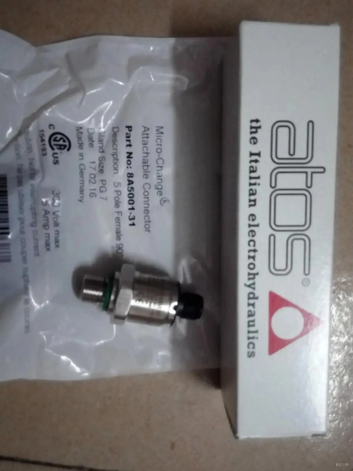 E-ATR-8/400/I 10 ATOS  Pressure sensor switch E-ATR-7/400/I  E-ATR-6/400/I E-ATR-5/400/1 8-30VDC 0-400bar 4-20mA