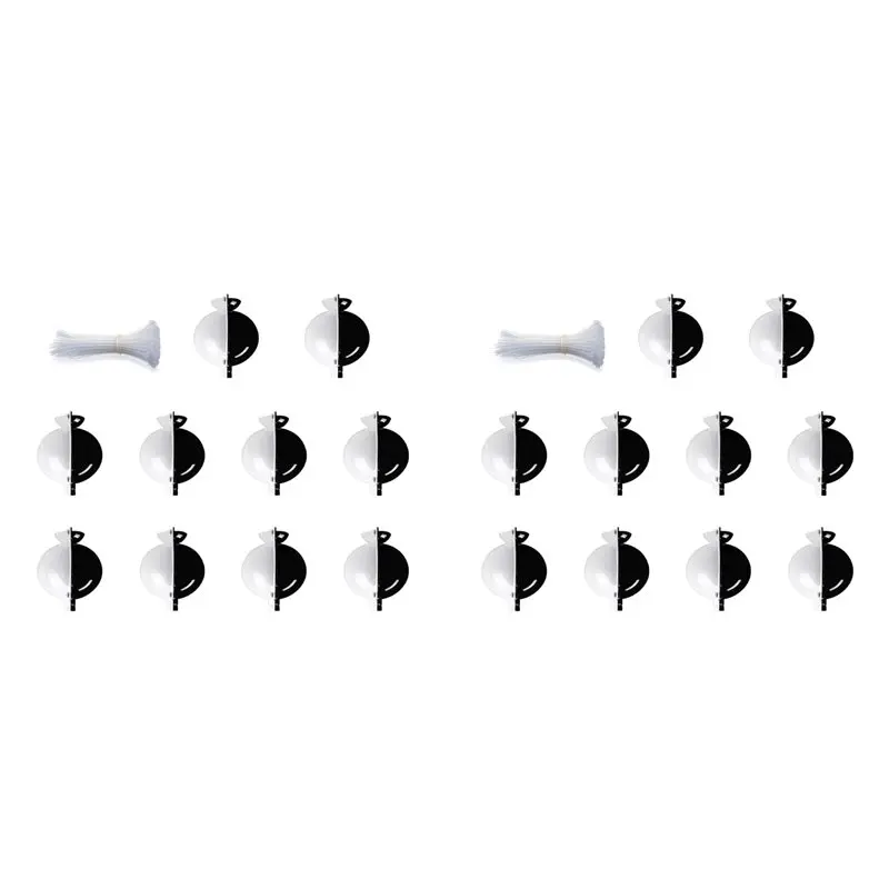 B97A-20 Packs Medium Size Plant Rooting Grow Propagation Ball, Still Air Box, Reusable Half Transparent Grafting Device