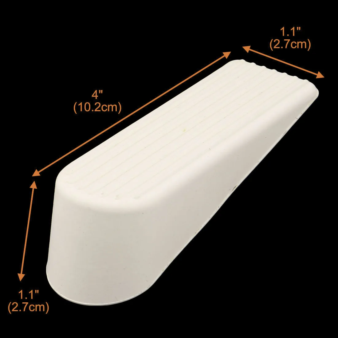 3 Stück Gummi Home Office Anti-Rutsch-Keil-Türstopper Türstopper Schutz Beige