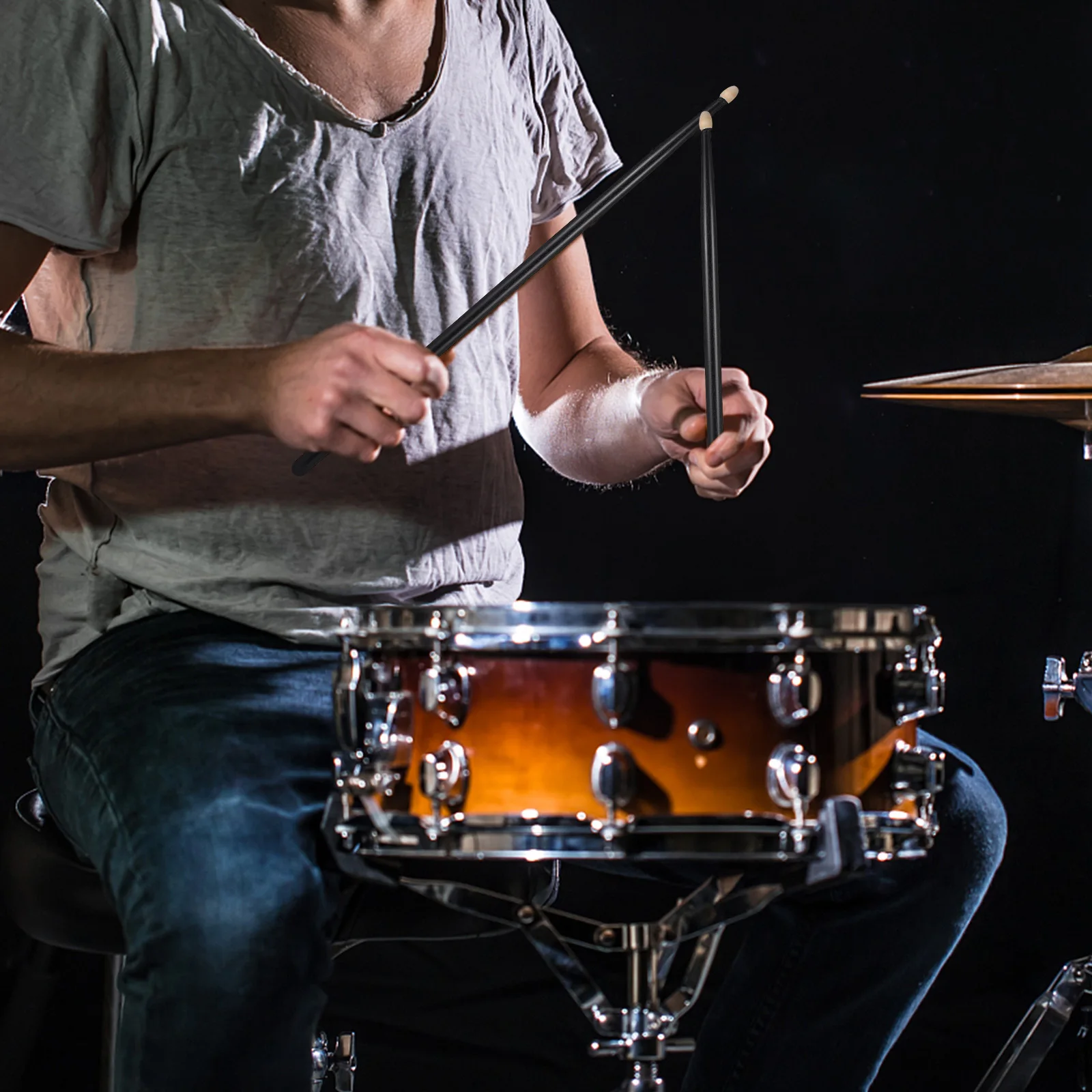 

4Pairs Maple Wood Drumsticks Colorful Non Slip Practice Sticks for Kids Adults Beginner Professional Drum Sticks