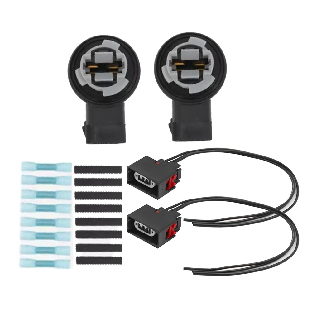 Front Turn Signal Socket Connector Harness for Jeep For Wrangler 2007-2018 Direct Replacement Wiring with OE Number Reference