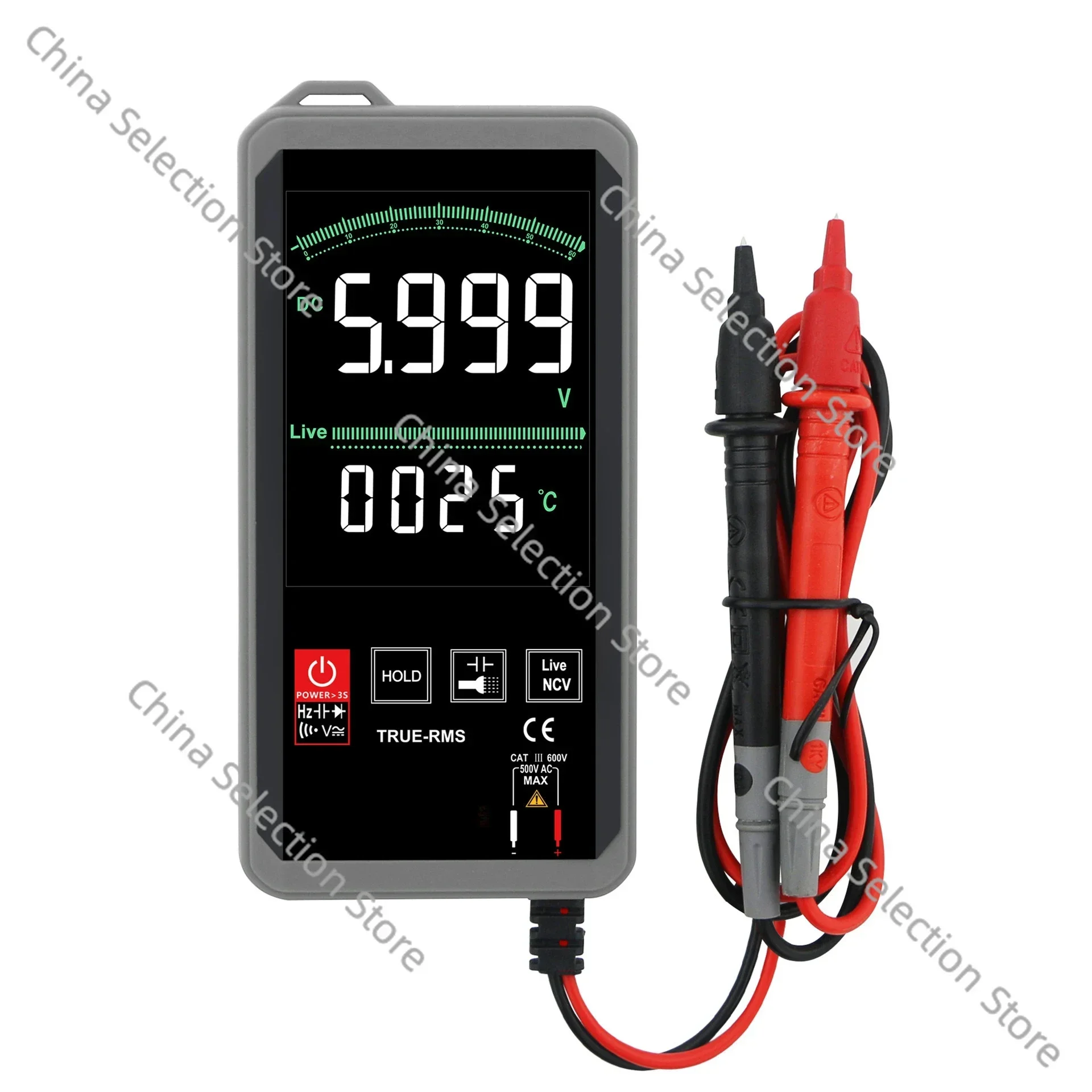 ST388 Intelligent Anti-burn Multimeter Electric Current and Voltage Electrical Maintenance Digital Display Automatic Multimeter