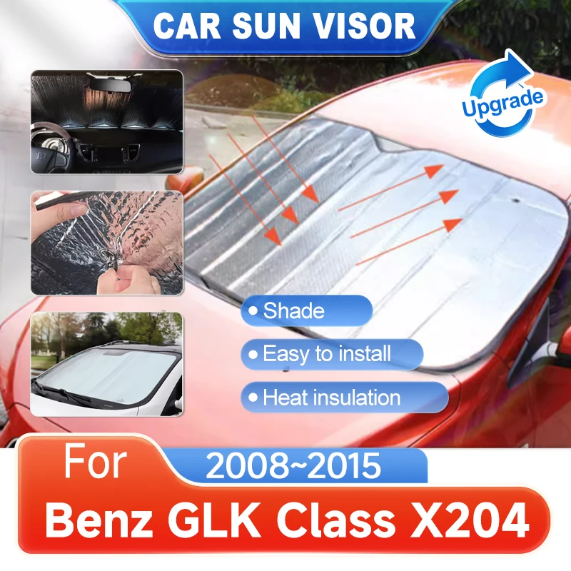 

Full Cover Sunshades For Mercedes Benz GLK Class X204 2008~2015 Cover Windows Visors Windshield Sun Protection Anti-UV Sunshades