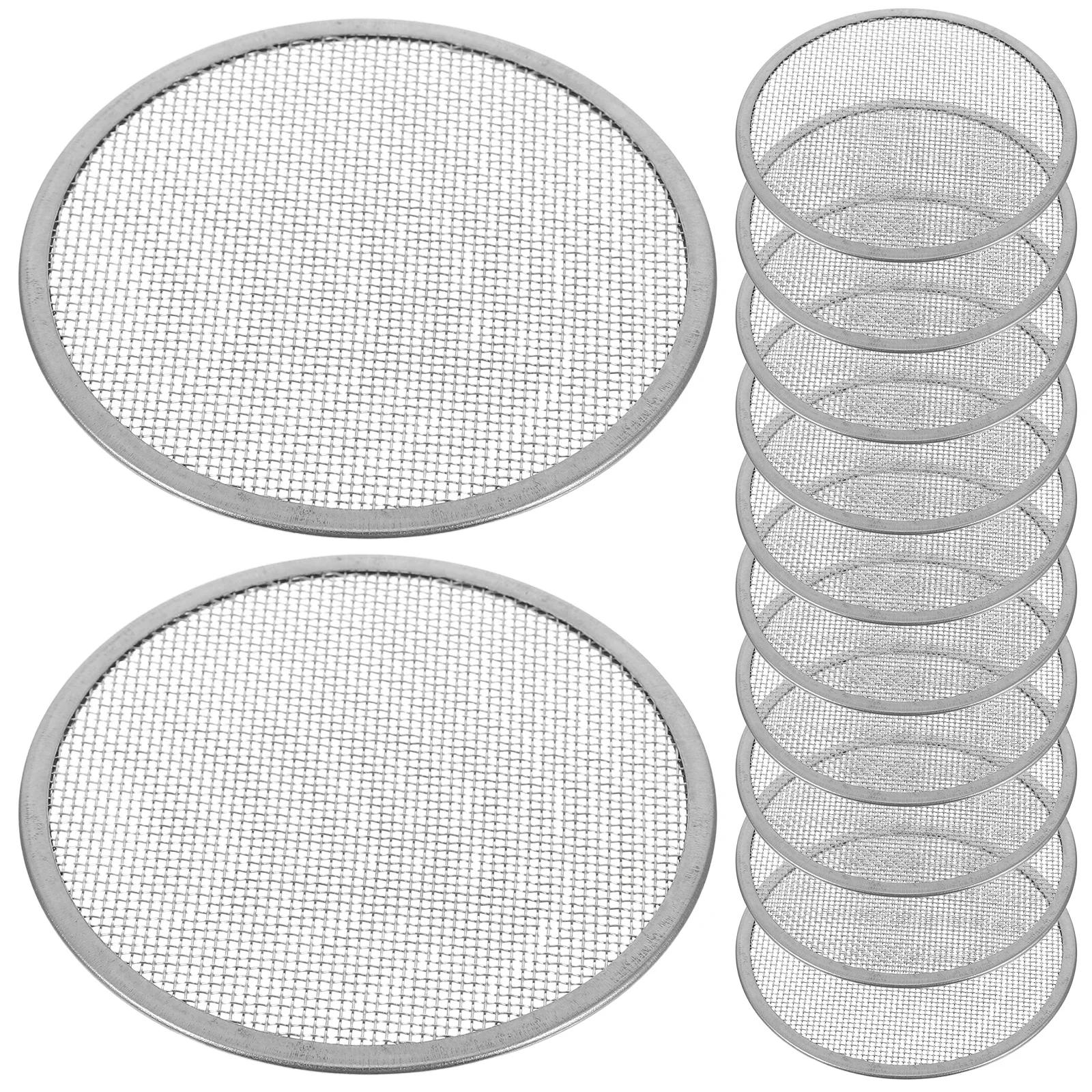 

12pcs Mason Jar Sprouting Lids 82Mm Stainless Steel Mesh Filter Reusable Wide Mouth Canning Jar Strainer Caps For Sprouts Herbs