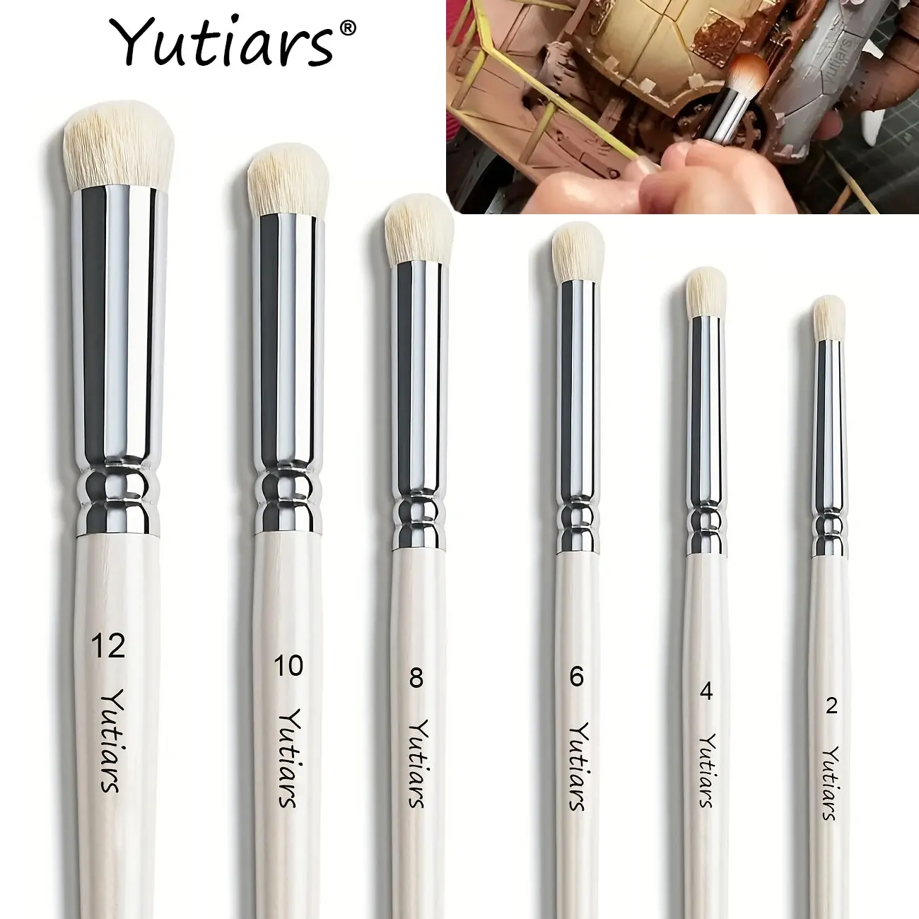 Dry Brush Miniature Painting Drybrush Set Hobby Detail Paint Brush Set for Acrylic/Oil/Watercolor Brushes for Beginners & Pros