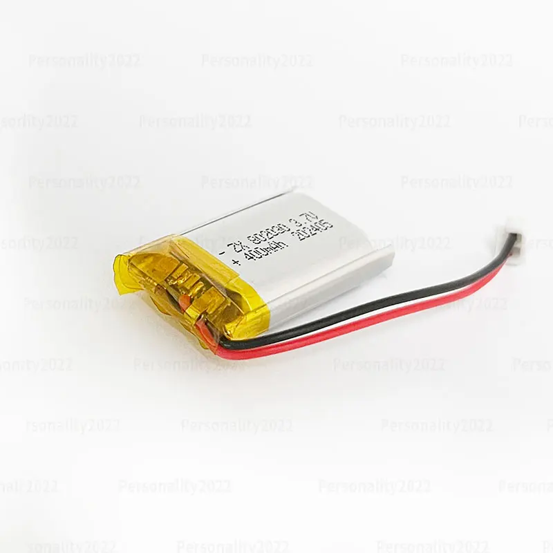 Lipo 802030   Batería de polímero 3,7 V 400mAh li-po baterías de litio recargables para luces LED instrumentos de belleza juguetes celda de iones de