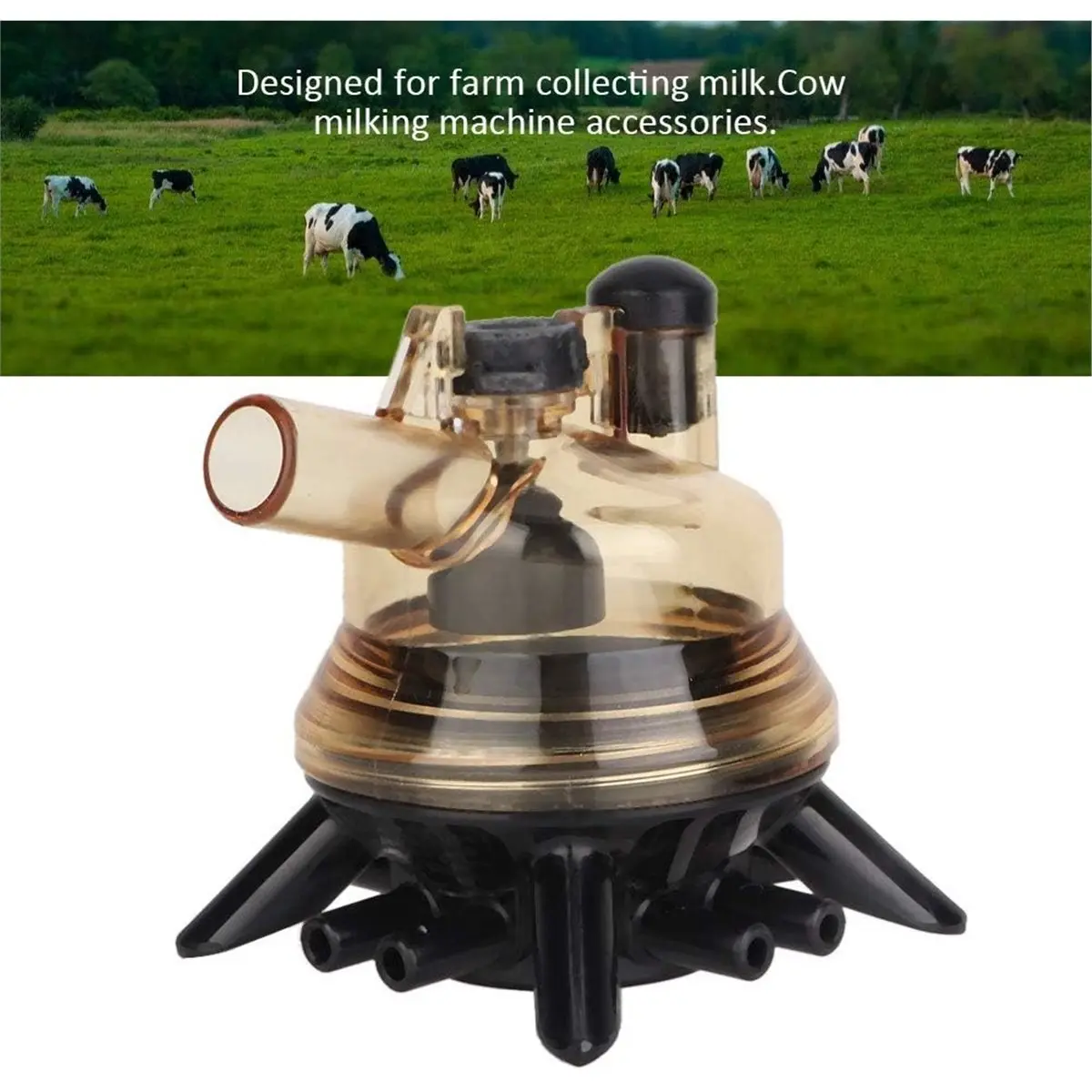 150ml Cow Milk Collector with Plastic Base for Dairy Farm Equipment Milk Collector Plastic