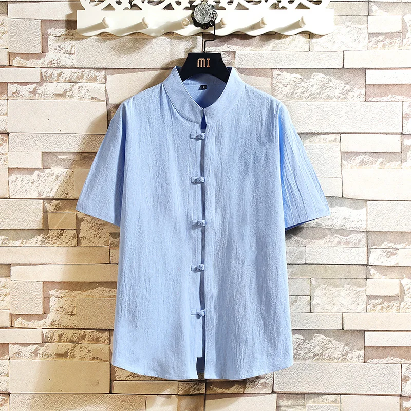 

Casual Short Sleeve Shirt Men's Streetwear Fashion Blouse Streetdress Hombre Male Clothing Summer Camisa Men's Shirts New Youth