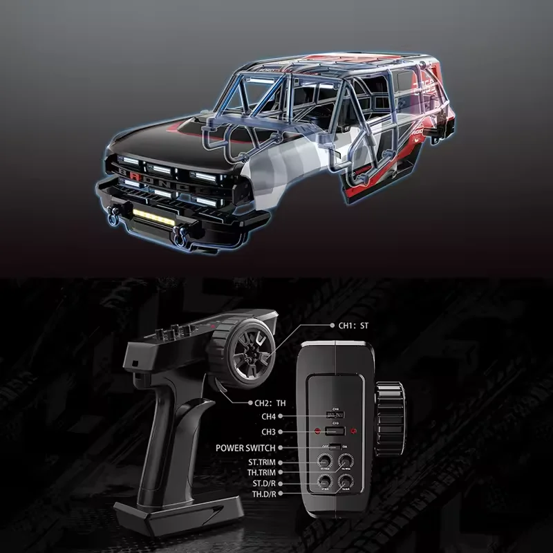 MJX 1:12 H12P Brushless High-Speed Remote Control Car Professional RC Climbing Car Four-Wheel Drive Off-Road Vehicle RTR