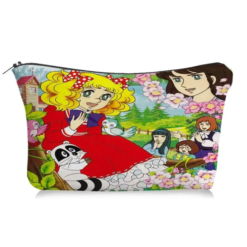 Candy Candy Doll Makeup Bag for Women Travel Cosmetic Organizer Cute Cartoon Girl Storage Toiletry Bags