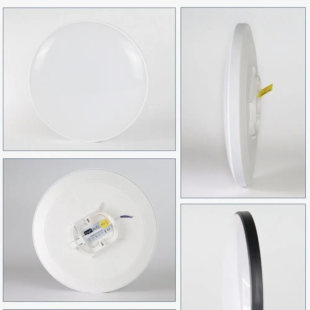 24 واط قوة تويا الذكية واي فاي ضوء السقف RGB اللون تغيير عكس الضوء وظيفة الذكية LED ضوء السقف اتصال واي فاي