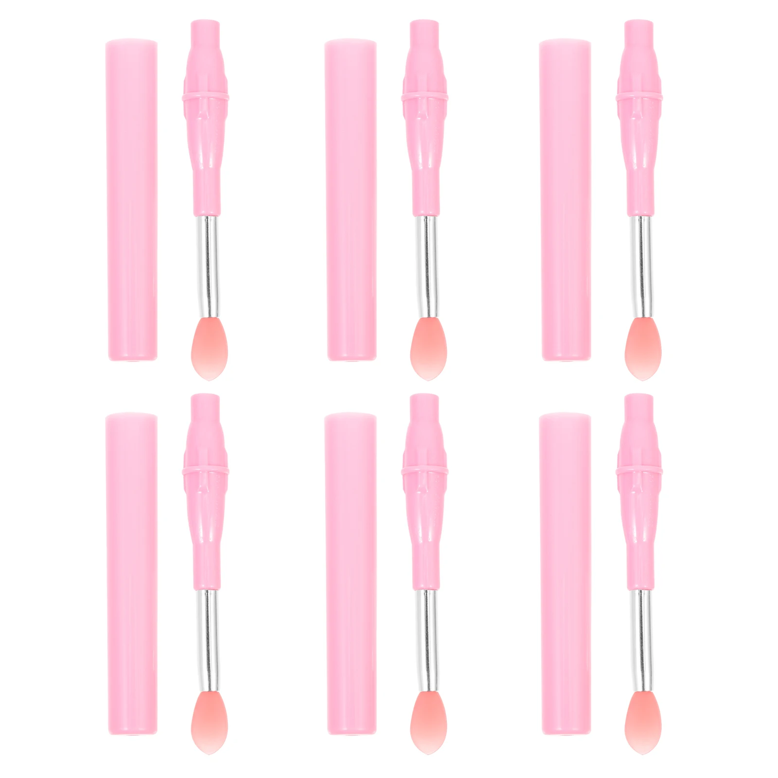 

6Pcs Silicone Lip Brush Applicator Portable Tool for Makeup Lipstick Gloss Stylish Gift Silicone Lip Makeup Tool