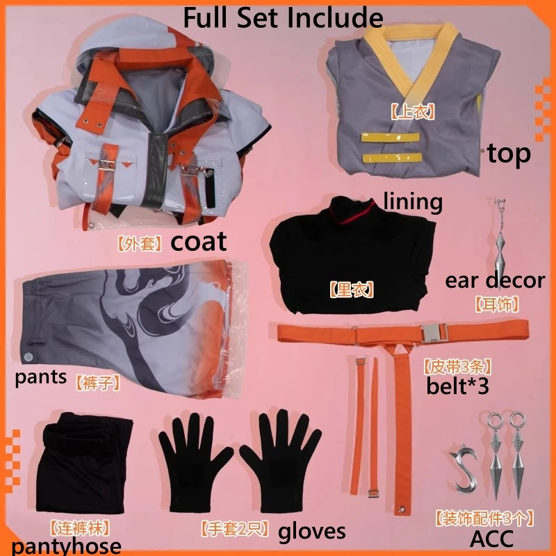 YouTuber Virtual Cosplay Traje para Homens e Mulheres, VTuber Kitami Yusei, Uniforme Casual, Roupas de Role Play, Fato de Halloween, Moda