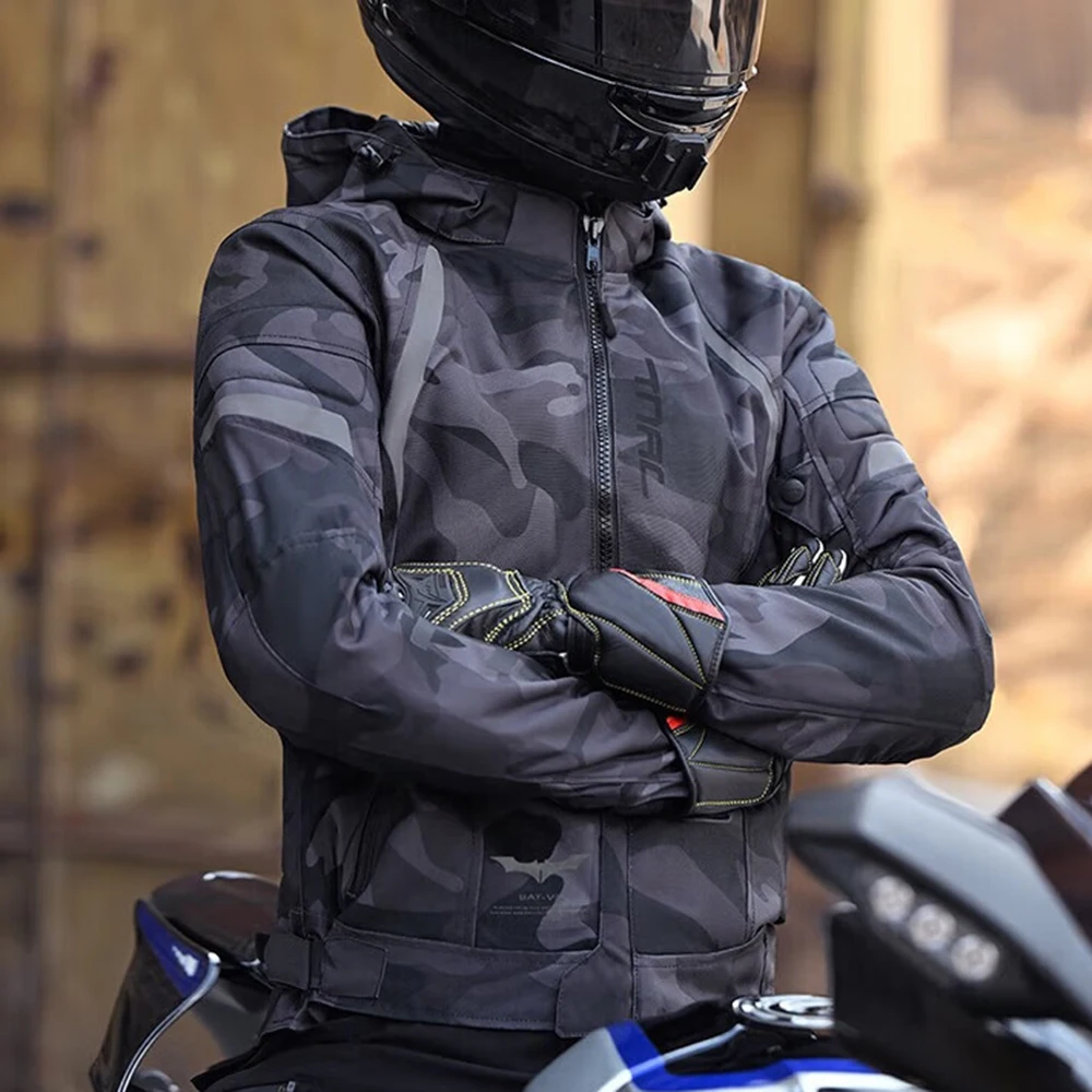 TANC new upgraded motorcycle wear men's four seasons waterproof and anti-fall cycling jacket wear wear