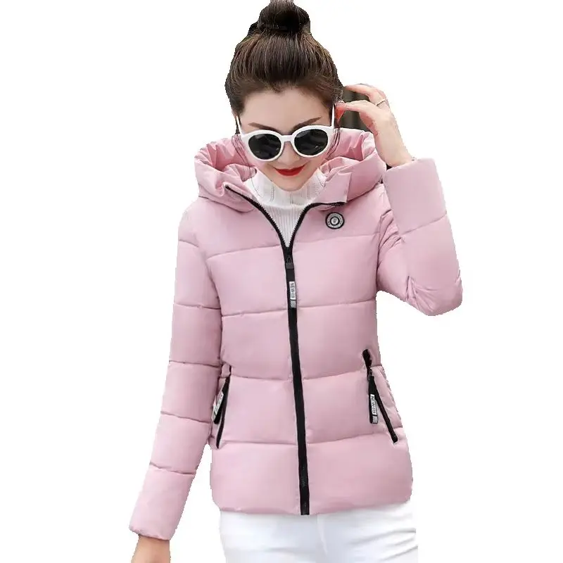 winter jacket women Thickening slim short cotton-padded Hooded jacket parka female wadded jacket outerwear Hooded keep warm coat