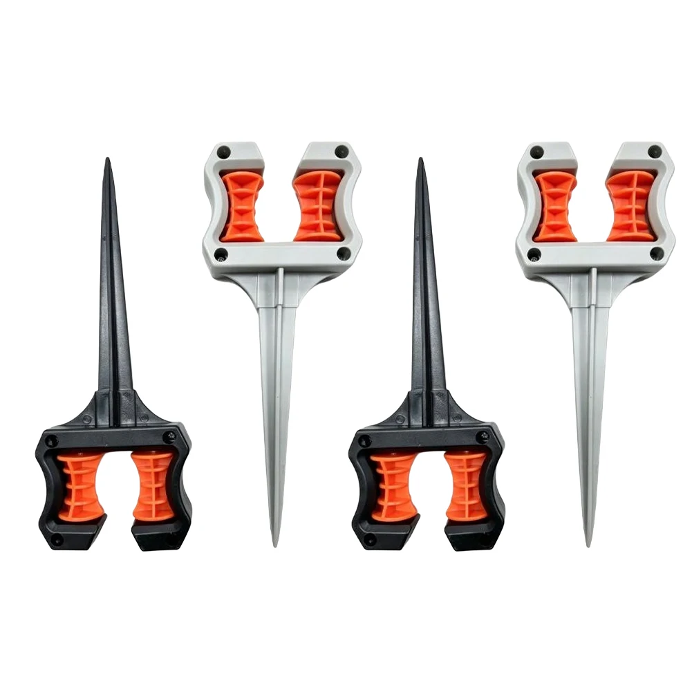 4 Pack For Lawn Hose Guide Spikes with Roller Mechanism for Water Pipe Direction Control and Protection on Grass