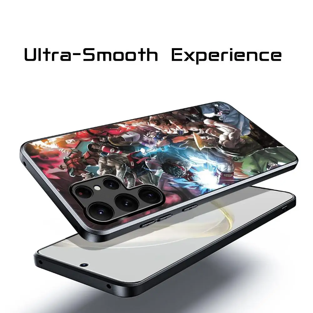 เกมStreet Fighterเคสโทรศัพท์สําหรับSamsung Galaxy S25 S24 S23 S22 S21 S20 Plus Ultra Note20 นุ่มสีดํา