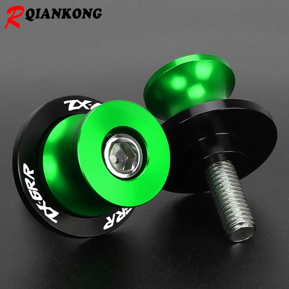 For Kawasaki ZX6RR ZX-6RR ZX 6RR 2000 2001 2002 2003 2004-2006 Motorcycle Swingarm Spool Slider Stand Bobbins Screws Accessories