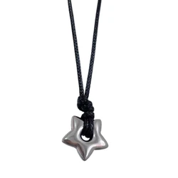 Q0KE Hollow Five-pointed Star Necklace Female Temperament Clavicle Chain High