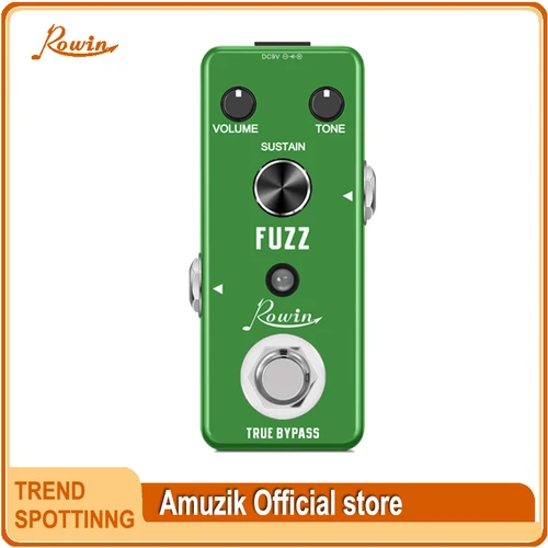 Imagen 2 del producto Rowin Pedal orden EQ compresor Boost ganancia distorsión Fuzz ruido puerta sintonizador modulación retardo armonizador pedales de efectos de guitarra