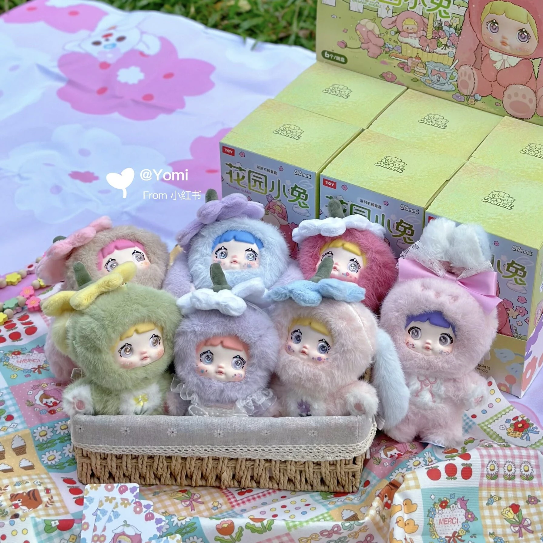 

In Stock Nommi Garden Rabbit Series Blind Box Genuine Cute Anime Action Figure Sweet Lovely Dolls Room Decor Girl Birthday Gifts