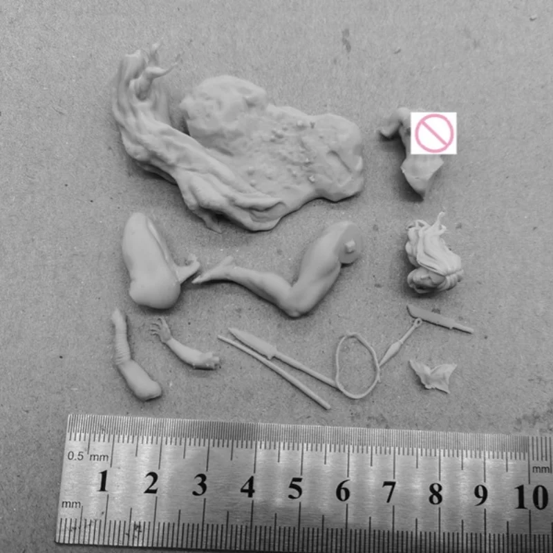 Figura de resina de cazador femenino Tribal, escala 1/24, 75mm, Kit de modelo de ensamblaje, Diorama sin montar y figuritas sin pintar, Juguetes