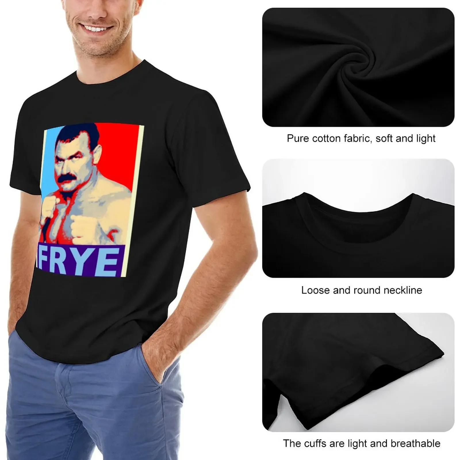 Don Frye MMA Legend Tribute Shepard Fairey Style T-Shirt sports fan t-shirts tops t shirt for men