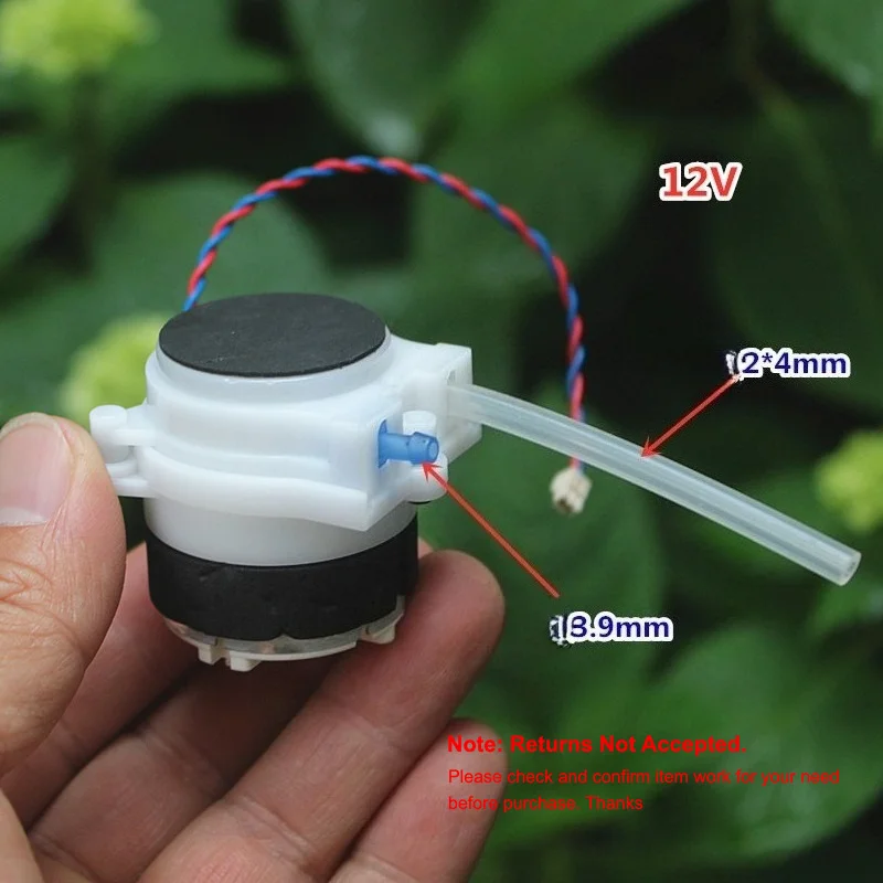 DC 12V 500 Geared Motor Peristaltic Pump Squeeze Dosing Liquid Water Pump Reverse High Pressure for Lab Ink Sampling