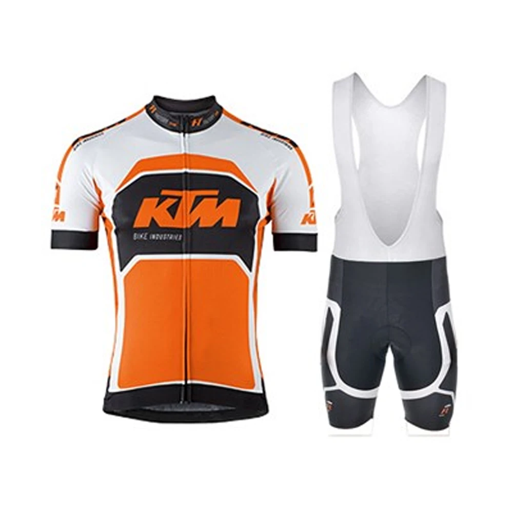 KTM abbigliamento da ciclismo da uomo uniforme uomo Jersey Pro Team 2024 Bike Mtb vestiti vestito completo pantaloni maschili camicetta bavaglino Set